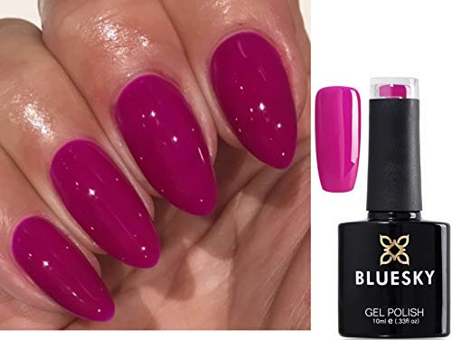 Bluesky Neon PURPLE GRAPE, RASPBERRY DARK PINK NEON 11 Nail Gel Polish UV LED Soak Off 10ml