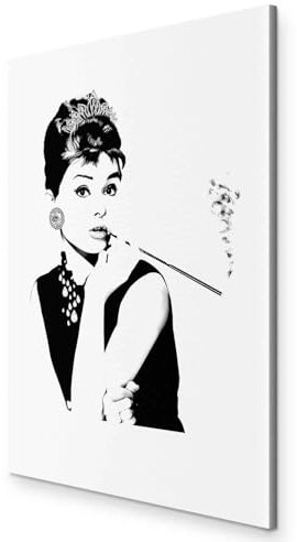murando - Wandbilder Audrey Hepburn 20x30 cm Vlies Leinwandbild 1 tlg Kunstdruck modern Wandbilder Wanddekoration Design Wand Bild - Breakfast at Tiffany's Porträt Film h-A-0159-b-a