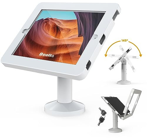 Beelta Soporte de sobremesa antirrobo para iPad de 10,2 Pulgadas y 7 8 9 generación con Cerradura y Llave para tabletas en Tiendas minoristas