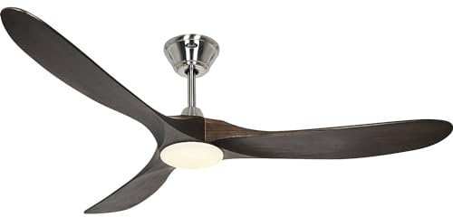 CasaFan | Deckenventilator ECO GENUINO-L | Rotorblatt-Ø 1520 mm | Nussbaum/Chrom