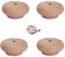 Pieds de Meubles en Bois Massif, Pied Rond, Pied de canapé Pattes de Coffret, Jambes de Cabinet Chevet, Remplacement Pieds pour Pied de Table Basse, Meuble de Télévision, 4Pcs Antidérapant