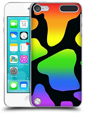 Head Case Designs Offizielle Grace Illustration Regenbogen Kuhdrucke Harte Rueckseiten Handyhülle Hülle Huelle kompatibel mit Apple iPod Touch 5G 5th Gen