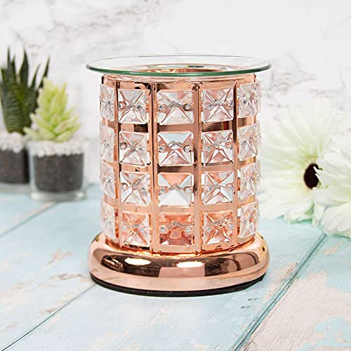 Crystal Wax/Oil Warmer Rose Gold