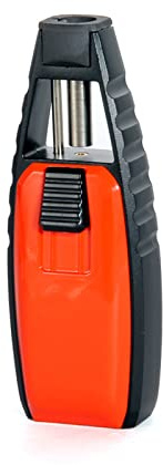 Mode Butan-Zigarettenanzünder Spritzpistole Jet Torch Feuerzeug Turbo Winddichtes Gas Aufblasbares Feuerzeug Küche Backwerkzeuge für Männer,Orange