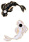 Onsinic 2 Teile/Satz Fisch Revers Pins Cartoon Koi Emaille Brosche Pin Tai Chi Abzeichen Schwarz Weiß Farbe