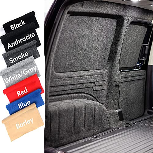 Moquette d’habillage extensible dans les 4 sens pour intérieur de camping-car, fourgon, voiture (noir, 1 m x 2 m)
