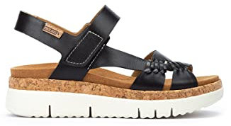 Pikolinos Keilsandalen in Leder Palma für Frauen Farbe Black