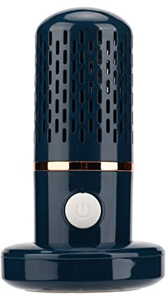 Lavadora de Frutas Y Verduras, Carga USB Inalámbrica Limpiador de Frutas Y Verduras Portátil Forma de Cápsula Mini Purificador de Frutas Purificador de Alimentos con Base para Limpiar Frutas(Azul)