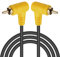 Duttek Câble RCA 90 degrés 1.5M, Câble RCA Mâle vers Mâle, Right Angle Audio Cable pour home cinéma, subwoofer, HDTV, système stéréo domestique et DVD ou autres équipements de connexion audio