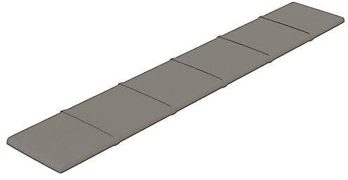 vidaXL Wandpaneele 12 Stk., Wandpolster Wandkissen für Schlafzimmer, Wandverkleidung Polsterpaneel Dekoration, Bettkopfteil Polsterwand DIY-Design, Hellgrau 90x15cm Samt