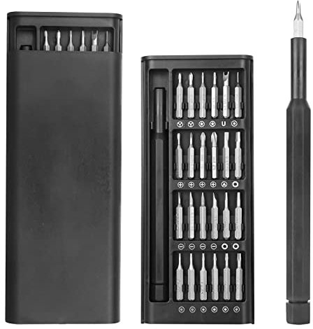 CTDMJ Destornilladores Precisión, 25 en 1 Kit Destornilladores Pequeños with 24 bits, Juego Destornilladores Precision, con caja almacenamiento, for Mobile Phone, Smartphone, Game Console,Tablet, PC
