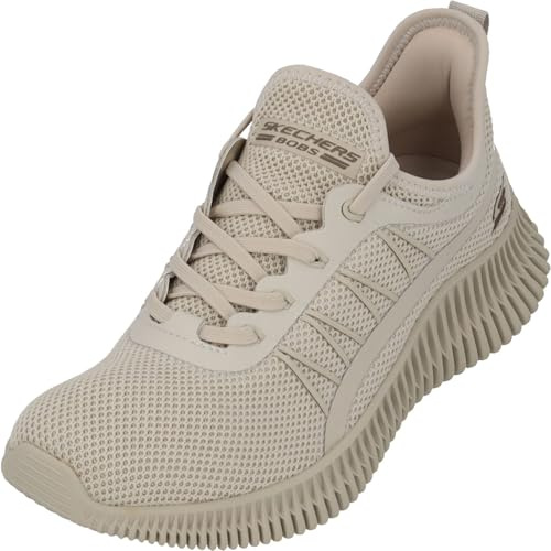 Skechers Damen BOBS GEO New Aesthetics Sneakers,Sports Shoes, Taupe, 38.5 EU