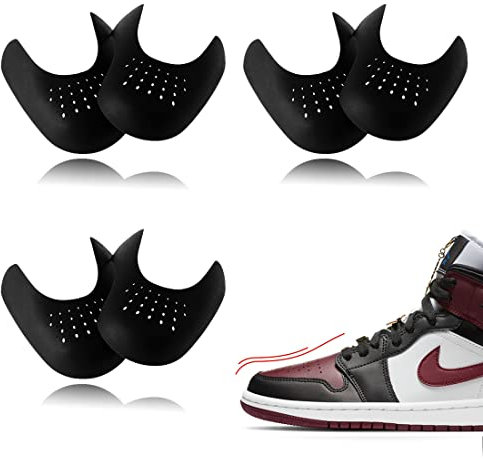 HONGECB Anti Falten Schuhe Schutz, Sneaker Faltenschutz, Verhindern Turnschuhe Schuhe Falte Vertiefung, Schuhfaltenschutz, Schuhfaltenverhinderer, Größe EU 40-46, 3Paar (3 Paar Schwarz, S(35-39))