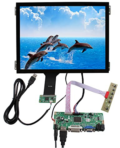 VSDISPLAY 10,4 Zoll 1024 x 768 IPS Touchscreen Monitor mit VGA DVI Audio Board