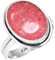 Jeweloporium Rosa Real Thulith 925 Sterling Silber Ringe für Damen mit Stein viktorianisch Silber Ringe Größe 55(17.5) das Erntedankfest Geschenk Handgefertigt Schmuck