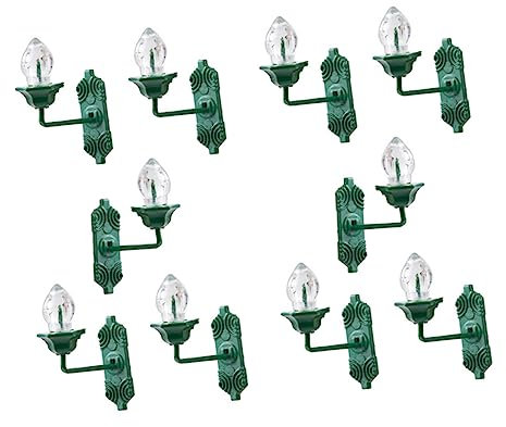 TOYANDONA 20 Stk Art Wandleuchte Kutsche Lampe Led-licht Led Lichter Wandleuchten Selber Machen Wandlampe Im Maßstab 1/12 Eisenbahn Led-tischlampe Minipost Modell Licht Miniatur Plastik