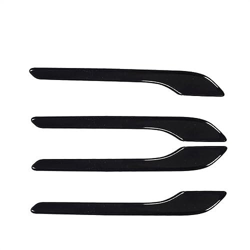 VIYOLI Car Outer Door Handle For Tesla For Model 3 For Model Y Gloss Black ABS Car Door Handle Sticker Accessories External Door Cover Paste Carbon Fiber Pattern 4Pcs/Set (Color : Gloss Black)
