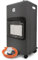 Estufa de gas butano plegable y portátil, cerámica, 4200W, Sistema ignición piezoeléctrico, 3 niveles de calor, cobertura de 20-80m² - Apto para bombonas 15kg (Regular + Tubo)