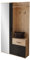 Mirjan24 Garderoben-Set Epic, praktische Wandgarderobe mit 2 Kleiderhaken, Schrank und Schuhschrank geeignet als Flurgarderobe (Artisan/Schwarz)