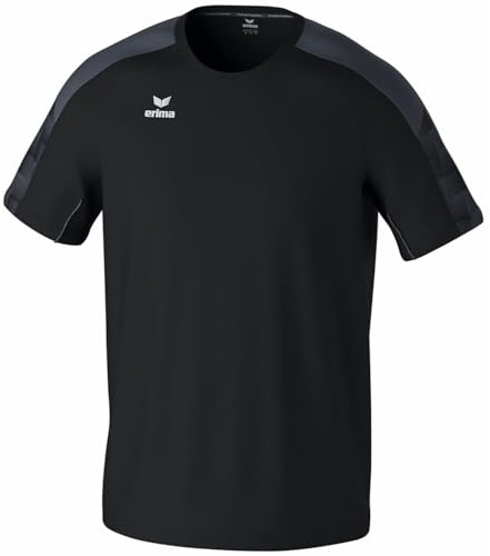 erima Camiseta EVO Star (1082434) Unisex Adulto, Negro/Slate Grey, M