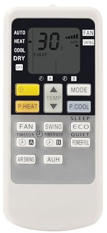 1 Unidad de Control Remoto de Aire Acondicionado Adecuado for Panasonic National RM-8023y CWA75C3077 A75C3077 CS-RE12JKR