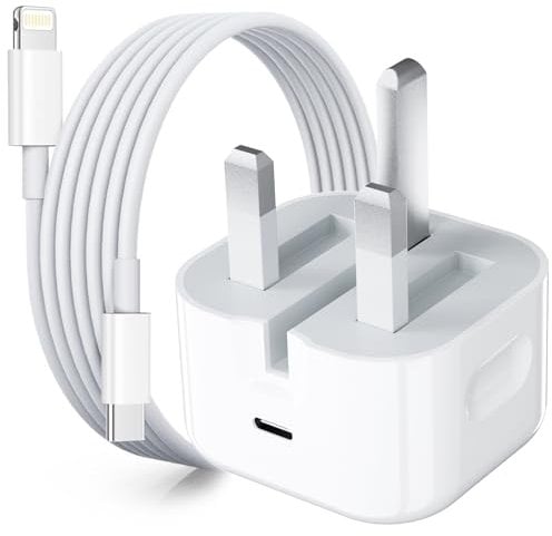 iPhone Fast Charger, 20W USB C iPhone Charger Plug with 1M Fast Charging Cable, Type C Fast Charger Compatible with iPhone 14/14 Plus/14 Pro/14 Pro Max/13 12 11 X XR XS SE/Pad