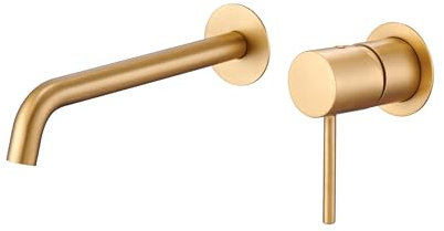 IMEX GLM039/OC MONZA Grifo Monomando Lavabo Empotrado Oro Cepillado