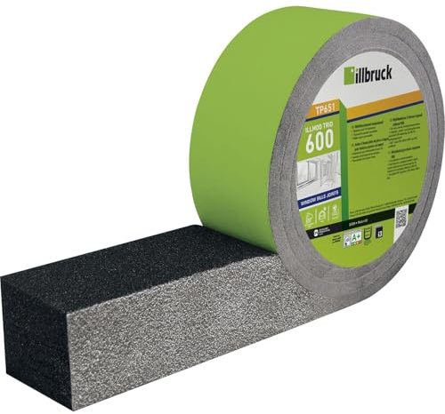 ILLBRUCK Fugendichtband TP651 illmod trioplex FBA Breite 7-15mm - Dichtungsband für Fenster- und Türanschlussfugen, 6,5m