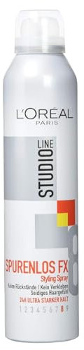 3 er Pack L'Oréal Studioline Spurenlos FX Styling Spray ultra starker Halt Gaarspray 3 x 250 ml