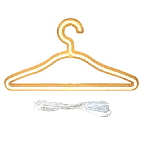 Light -up -Kleiderbügel - Neon Light Coat -Kleidungsschalter, USB -Kleiderbügel Ständer | Einfach zu kontrollieren, romantische Heimdekoration, Kleidung Organizer -Kleiderbügel für Hosen, Schals, Hemd