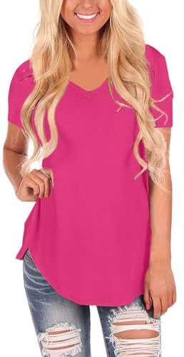 Tops Bianco in Offerta Camicia Coreana Donna Lino Verde Raso Blu Camicetta Elegante Rossa T Shirts Intimo Maglietta Maniche Corta Cotone Curvy Maglia Gialla Giallo Limone Magliette Girocollo 3