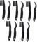 5 Sets Bike Chain Cleaning Brush Tool Kit for Mountain Road Bikes Durable Material Includes Curved Tool Handy Brush for Everyday Cleaning