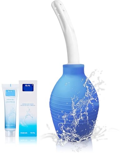 Analdusche für Frau und Mann mit großer Kapazität | Klistiere zur Darmreinigung, Intimdusche,Darmreinigung Analspülung Set mit 25g Wasserlösliches Gleitgel (310ML)