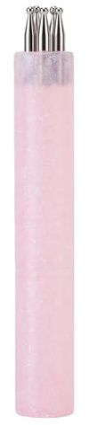 Brrnoo Stylo-dotting pour Ongles Motif Fleur à 5 Pétales – Pointes Fines en Acier Inoxydable de 1,8 Mm – Outil de Design « One Stroke » pour Stamping et Sculpture (PINK)