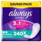 Always Dailies Frisch und schützen Slipeinlagen Normal, 4 Stück X 60-count