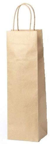 Lot de 50 sacs en Papier Kraft pour bouteilles de vin – Sacs pour vin, Kraft, naturelles, marron.Sacs en papier pour bouteilles de vinMariage et souvenirs