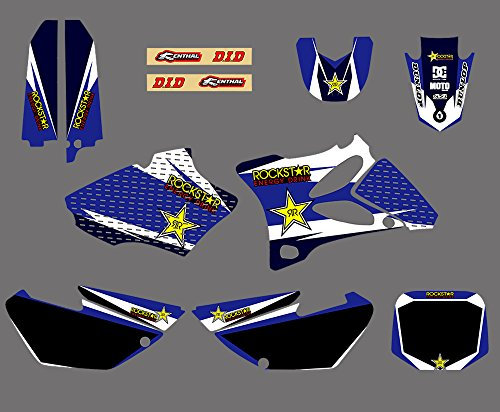 0041 Personalizado 3M Pegatina Motorcross Gráfica Motocicleta Pegatinas Kit Gráficos para Yamaha YZ85 YZ 85 2002 2003 2004 2005 2006 2007 2008 2009 2010 2011 2012