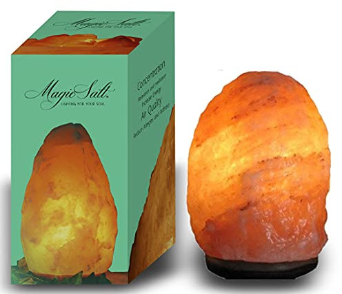 Lampada di sale dell'Himalaya 4-6 kg con dimmer e lampadina a LED - Magic Salt® Lighting For Your Soul
