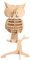 Georgie Porgy 3D Holzpuzzle Eule Modell Holzhandwerk Baukasten Kinder Spielzeug (JP273 Eule 35 Stück)
