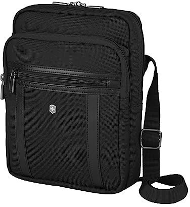 Victorinox Werks Professional Cordura Crossbody Tablet Bag, Tablettasche zum Umhängen, 29 x 8 x 24 cm, Schwarz