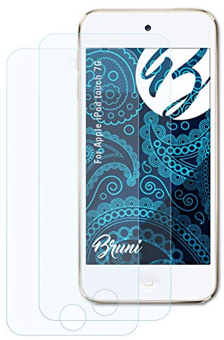 Bruni Schutzfolie kompatibel mit Apple iPod touch 7G Folie, glasklare Displayschutzfolie (2X)
