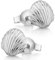 MATERIA Damen Ohrstecker Muschel Silber 925 - Echtsilber Ohrringe Stecker Maritimer Strand Schmuck klein in Etui SO-415-Silber