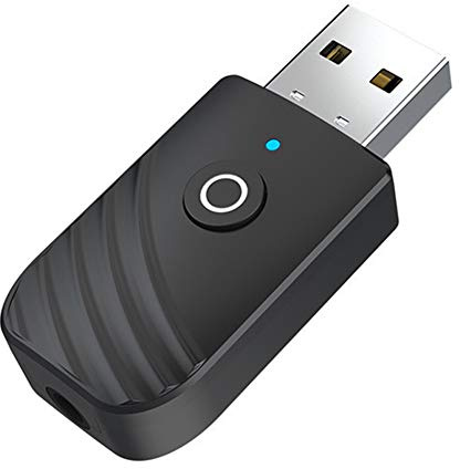 Trasmettitore Bluetooth per cuffie TV, MP3/MP4 PC, Home Audio System, Wireless Bluetooth 3.5 mm Stereo Audio Adapter Trasmettitore Audio Stereo High Fidelity, Plug & Play, Alimentazione tramite USB