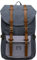 KAUKKO Vintage Canvas Rucksack Damen Herren Baumwolle Daypack mit Laptopfach für 14 Zoll Notebook für Schule, Uni, Reisen, Wandern, 22L, (Schwarz n grau[E5])