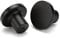 LONTAN 10 Pack Black Kitchen Knobs Black Cupboard Knobs Round Cabinet Drawer Hardware Aluminum Alloy for Wardrobes Furniture
