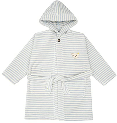 Steiff Unisex Kinder Mini Basic Bademantel, CELESTIAL BLUE, 128 EU