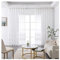 Aotiwe Gardine Weiß Transparent, Gardinen mit Ösen Modern Welle Polyester 2 Stücke 137X160cm