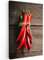 MuchoWow© Wandbilder Klein 20x30 cm Mini Schlafzimmer Home Deko Wohnung Bild Wohnzimmer Fotoleinwand Wand Bilder Leinwand Wall Decor Küche - Pfeffer - Holz - Gewürze - Kräuter - Rot