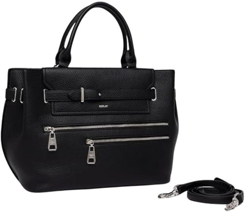Replay Damen Handtasche aus Kunstleder, Schwarz (Black 0098), Onesize