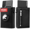 DODENSHA Porte Carte Airtag | Portefeuille Airtag Homme Minimaliste | Poche à Monnaie pour 10+ Carte | Porte Carte Aluminium Homme | Portefeuille RFID avec Fermeture Magnétique | Sans AIRTAG | XM-Noir